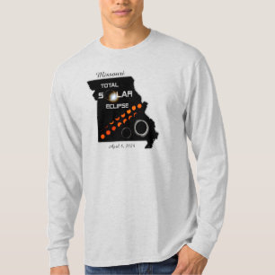 Missouri Solar Eclipse Men's Long Sleeve Shirt