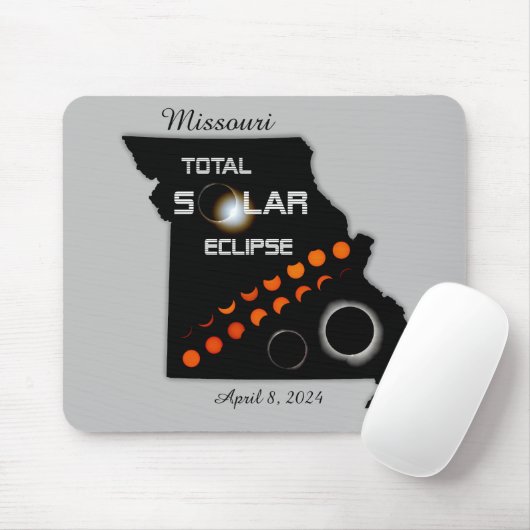 Missouri Solar Eclipse Mousepad (Mit Mouse)