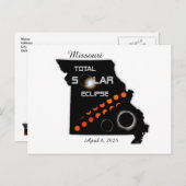 Missouri Solar Eclipse Postkarte (Vorne/Hinten)