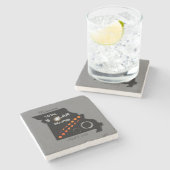 Missouri Solar Eclipse Stone Untersetzer (Seitenansicht)