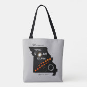 Missouri Solar Eclipse Tote Bag Tasche (Rückseite)
