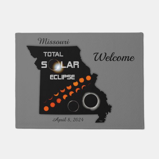 Missouri Solar Eclipse Welcome Doormat Fußmatte (Vorderseite)