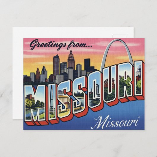 Missouri St. Louis Gateway Arch Postkarte (Vorne/Hinten)