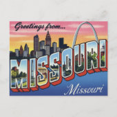 Missouri St. Louis Gateway Arch Postkarte (Vorderseite)