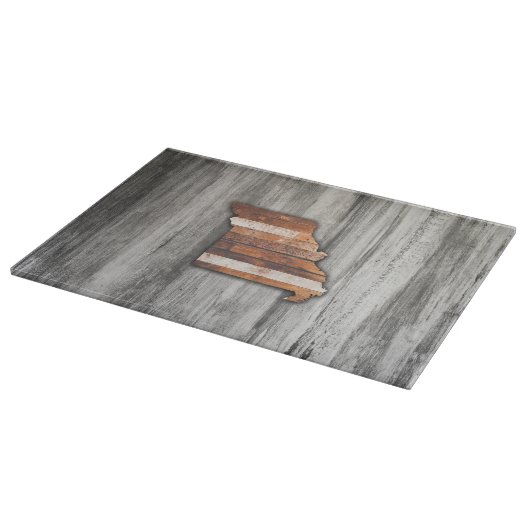 Missouri-Staat Form rustikal Schneidebrett (Ecke)