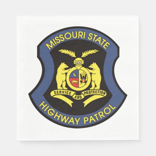 Missouri Staat Highway Patrol Serviette (Vorderseite)