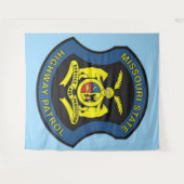 Missouri Staat Highway Patrol Wandteppich (Vorderseite (Horizontal))