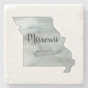 Missouri Staat Illustration Art Steinuntersetzer