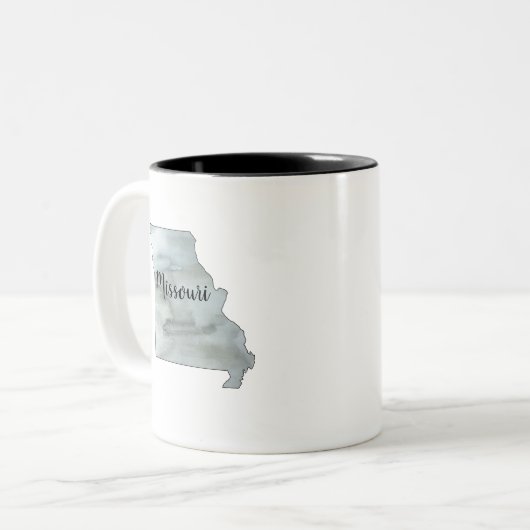 Missouri Staat Illustration Art Zweifarbige Tasse (Vorderseite Links)