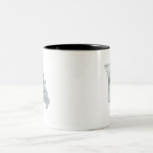 Missouri Staat Illustration Art Zweifarbige Tasse (Mittel)