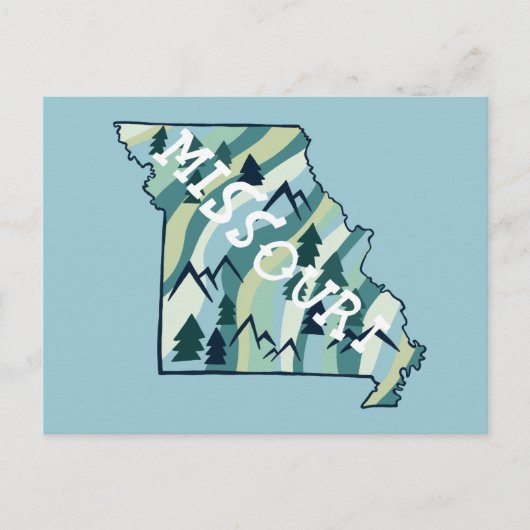 Missouri Staat Illustrierte Karte (Vorderseite)