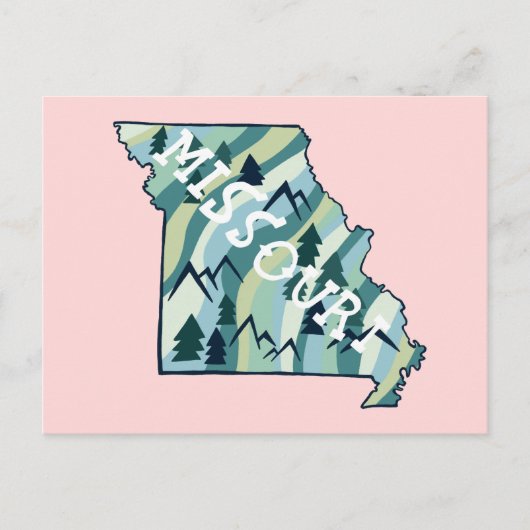 Missouri Staat Illustrierte Karte (Vorderseite)