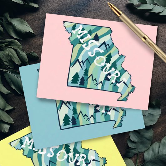 Missouri Staat Illustrierte Karte