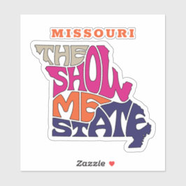 Missouri Staat Nickname Word Art Car Decal Aufkleber