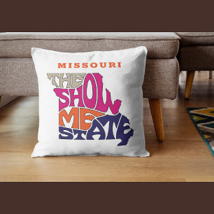 Missouri Staat Nickname Word Art Kissen