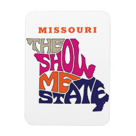 Missouri Staat Nickname Word Art Magnet