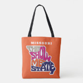 Missouri Staat Nickname Word Art Tasche (Rückseite)