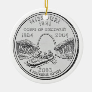 Missouri Staat Quarter Keramikornament
