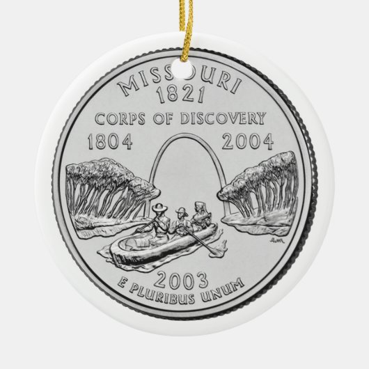 Missouri Staat Quarter Keramikornament (Vorne)