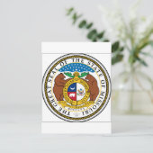 Missouri Staat Siegel Postkarte (Stehend Vorderseite)