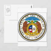 Missouri Staat Siegel Postkarte (Vorne/Hinten)