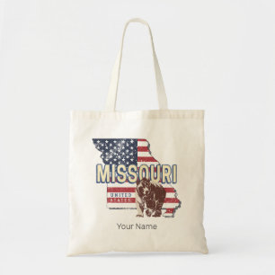 Missouri Staat United Staaten Retro Map Vintag USA Tragetasche