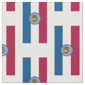 Missouri-Staats-Flagge Stoff (Nahaufnahme)
