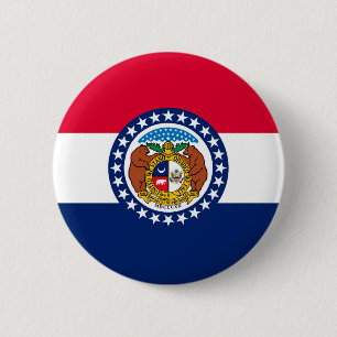 Missouri-Staats-Flaggen-Entwurf Button