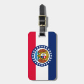 Missouri-Staats-Flaggen-Entwurf Gepäckanhänger (Vorderseite vertikal)