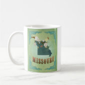 Missouri-Staats-Karte - Grün Kaffeetasse (Links)