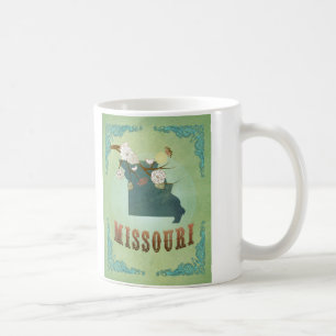Missouri-Staats-Karte - Grün Kaffeetasse