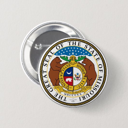 Missouri-Staats-Siegel Button (Vorne & Hinten)