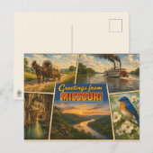 Missouri State Postkarte (Vorne/Hinten)