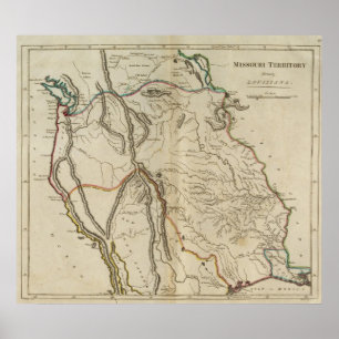 Missouri Territory formerly Louisiana Poster