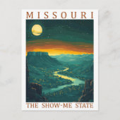 Missouri the Show Me Staat USA Travel Place Postkarte (Vorderseite)