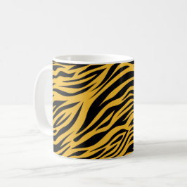 Missouri Tiger Streifen Schwarz und Gold Kaffeetasse