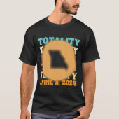 Missouri Totality Solar Eclipse 8. April 2024 Astr T-Shirt (Vorderseite)