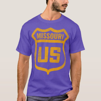 Missouri - US-Highway mit abgenutztem, verwitterte T-Shirt