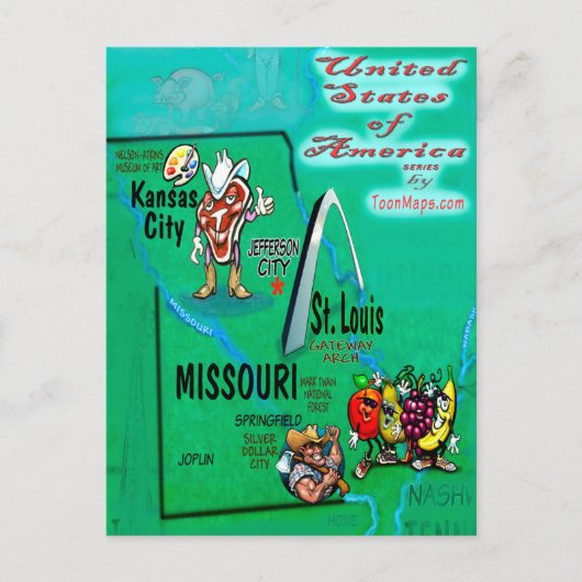 Missouri USA Card Postkarte (Vorderseite)