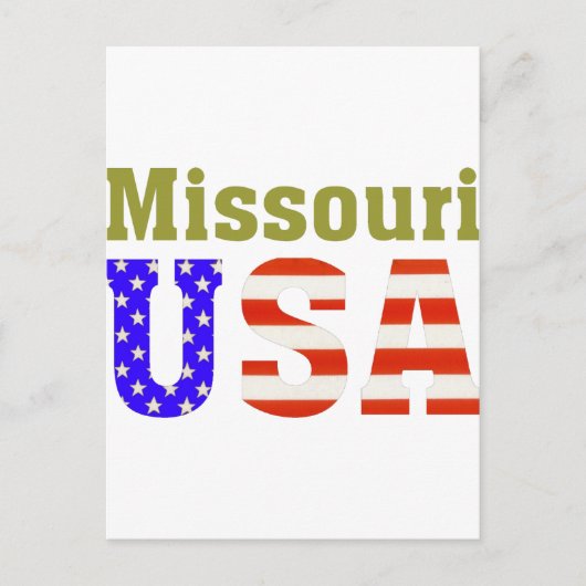 Missouri USA! Postkarte (Vorderseite)