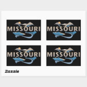 Missouri USA Rechteckiger Aufkleber (Blatt)