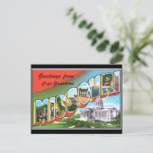 Missouri Vintage Postkarte (Stehend Vorderseite)