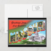 Missouri Vintage Postkarte (Vorne/Hinten)