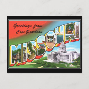 Missouri Vintage Postkarte