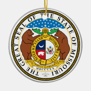 Missouri Weihnachtsdekoration Keramikornament