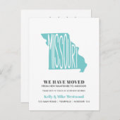 MISSOURI Wir haben neue Adresse Neue Zuhause versc Postkarte (Vorne/Hinten)