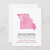 MISSOURI Wir haben neue Adresse New Zuhause Postca Postkarte (Vorne/Hinten)