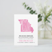 MISSOURI Wir haben neue Adresse New Zuhause Postca Postkarte (Stehend Vorderseite)