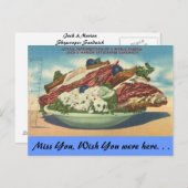 Missouri, Wolkenkratzer Sandwich Postkarte (Vorne/Hinten)