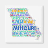 Missouri Word Cloud Magnet (Vorne)